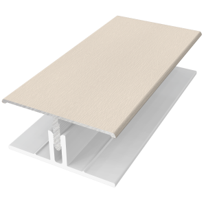 2 Part H Trim Cream Woodgrain