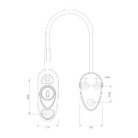 CABLE SAFETY RESTRICTOR WHITE