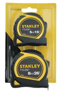 Stanley Tylon™ Pocket Tapes 5m/16ft + 8m/26ft (Twin Pack)