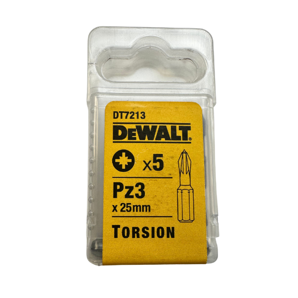 DT7213 Torsion Bits PZ3 x 25mm (Pack 5)